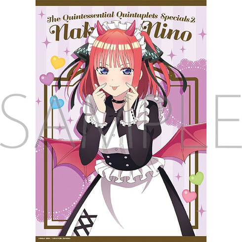 『五等分の花嫁*』クリアポスター/(小悪魔メイド)中野二乃